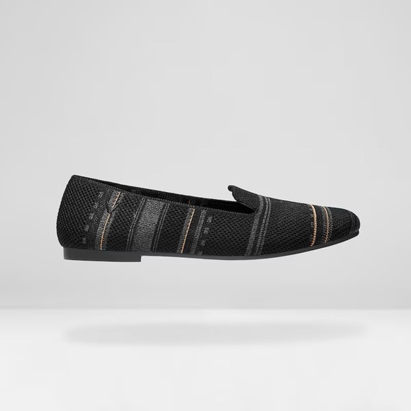 Vivaia Round Toe Striped Loafers Shoes Slip On Comfortable Washable Gray Size 8 - Picture 3 of 14